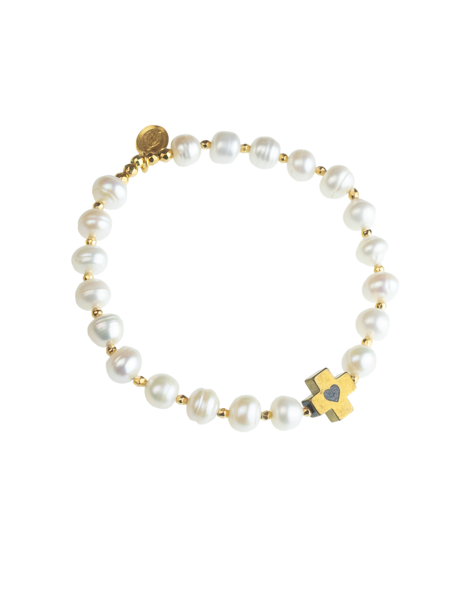 Perłowy Różaniec (pozłacany)