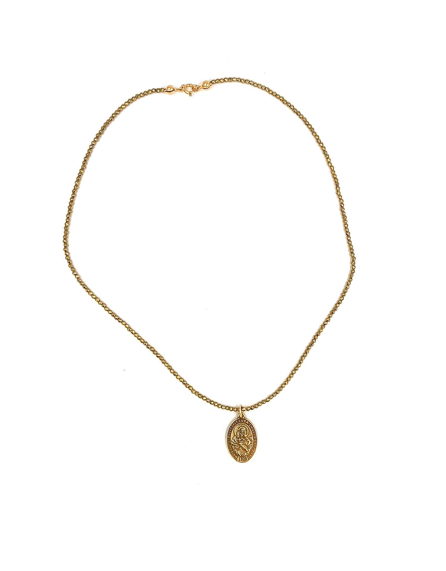 Naszyjnik hematytowy Gietrzwałdzki