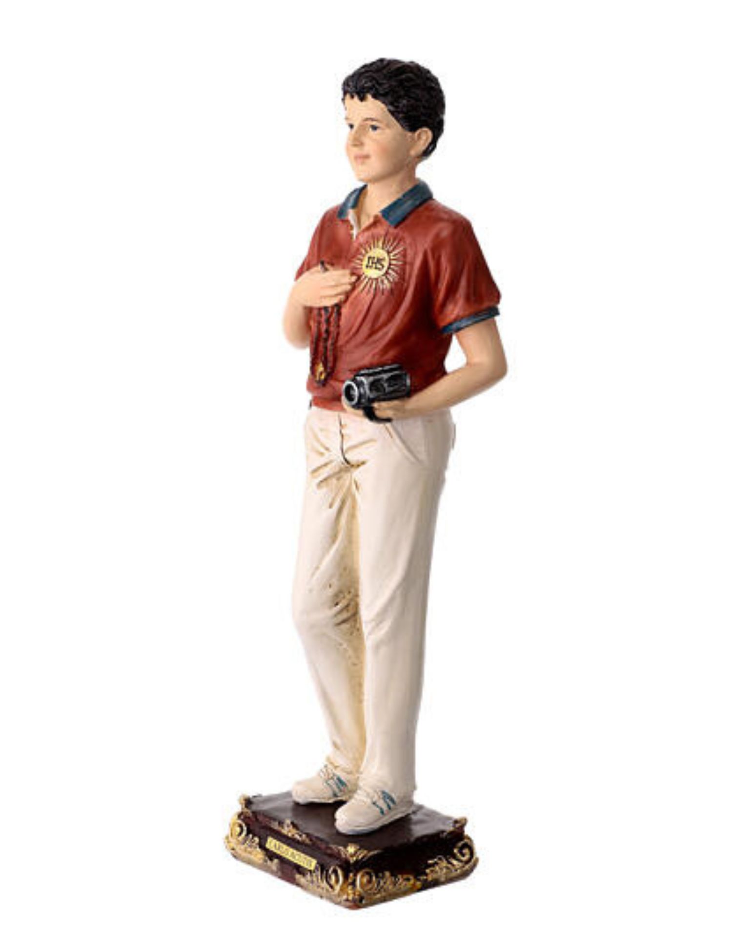 Carlo Acutis z różańcem, figurka duża - obrazek 4