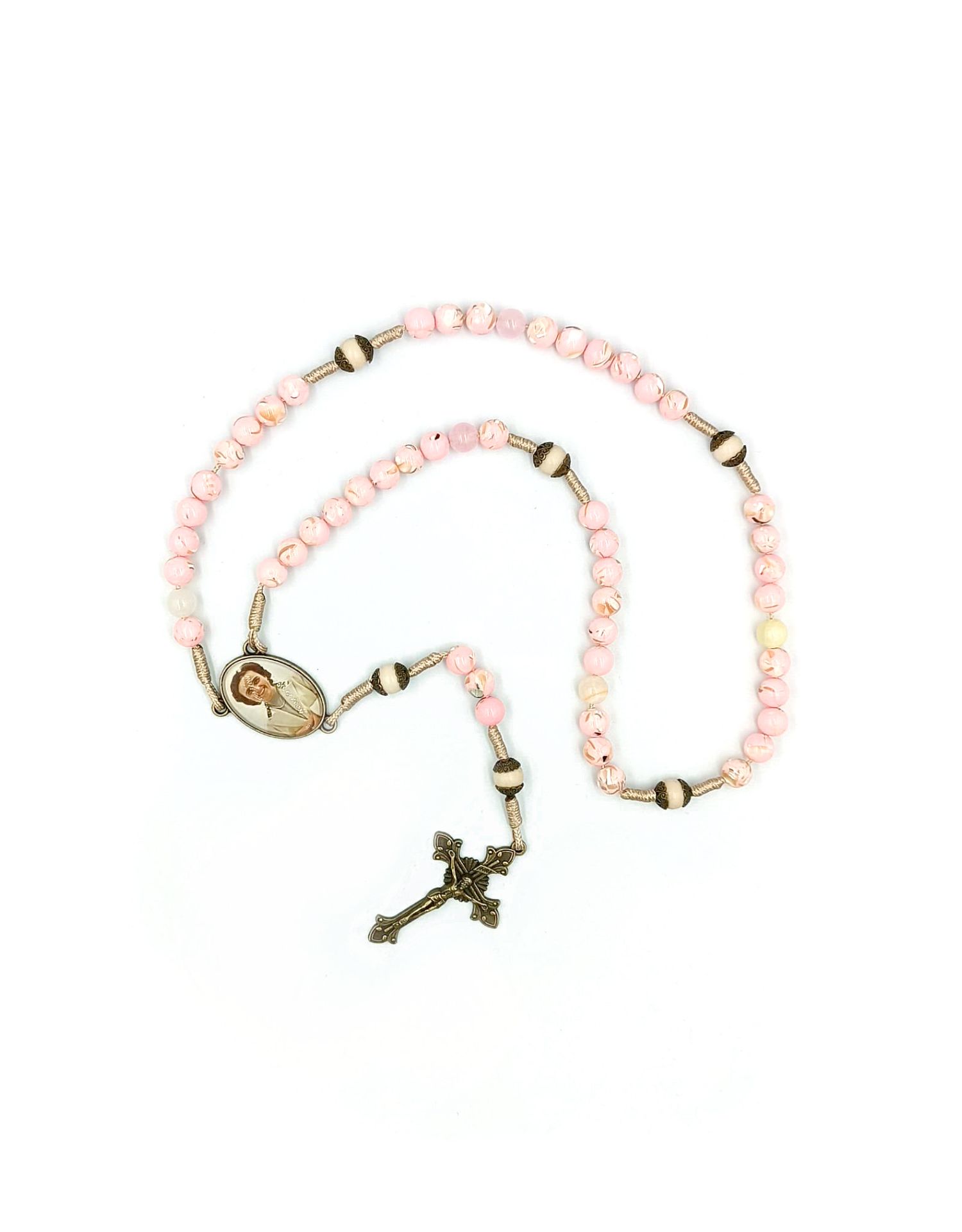 Różaniec z howlitu z św. Joanną Berettą Mollą