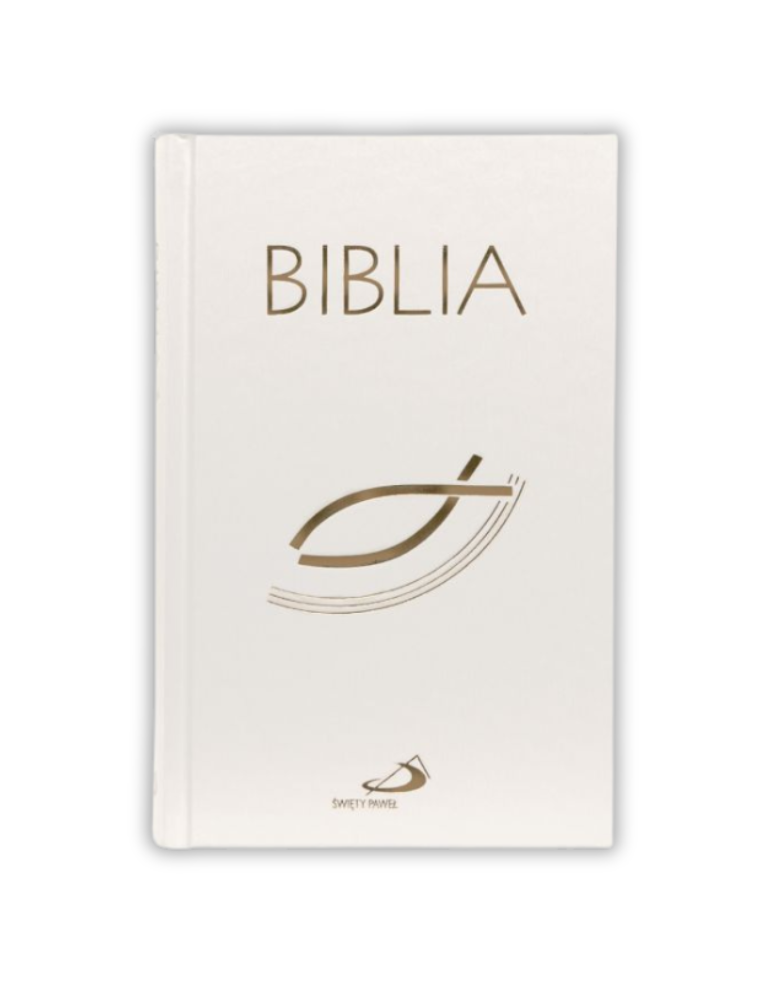 Biblia "z rybką" - oprawa twarda, biała