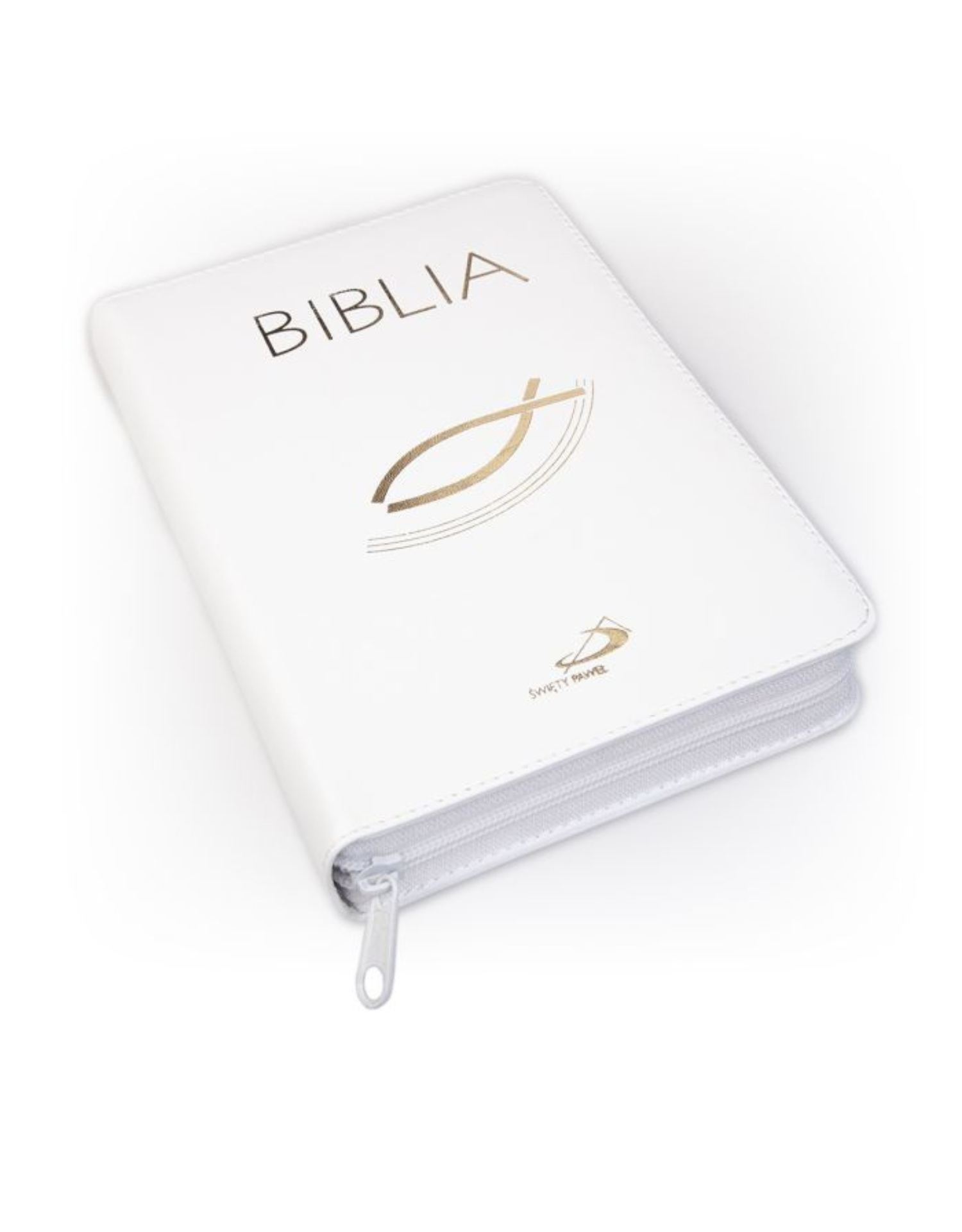 Biblia "z rybką" - oprawa biała z suwakiem - obrazek 3