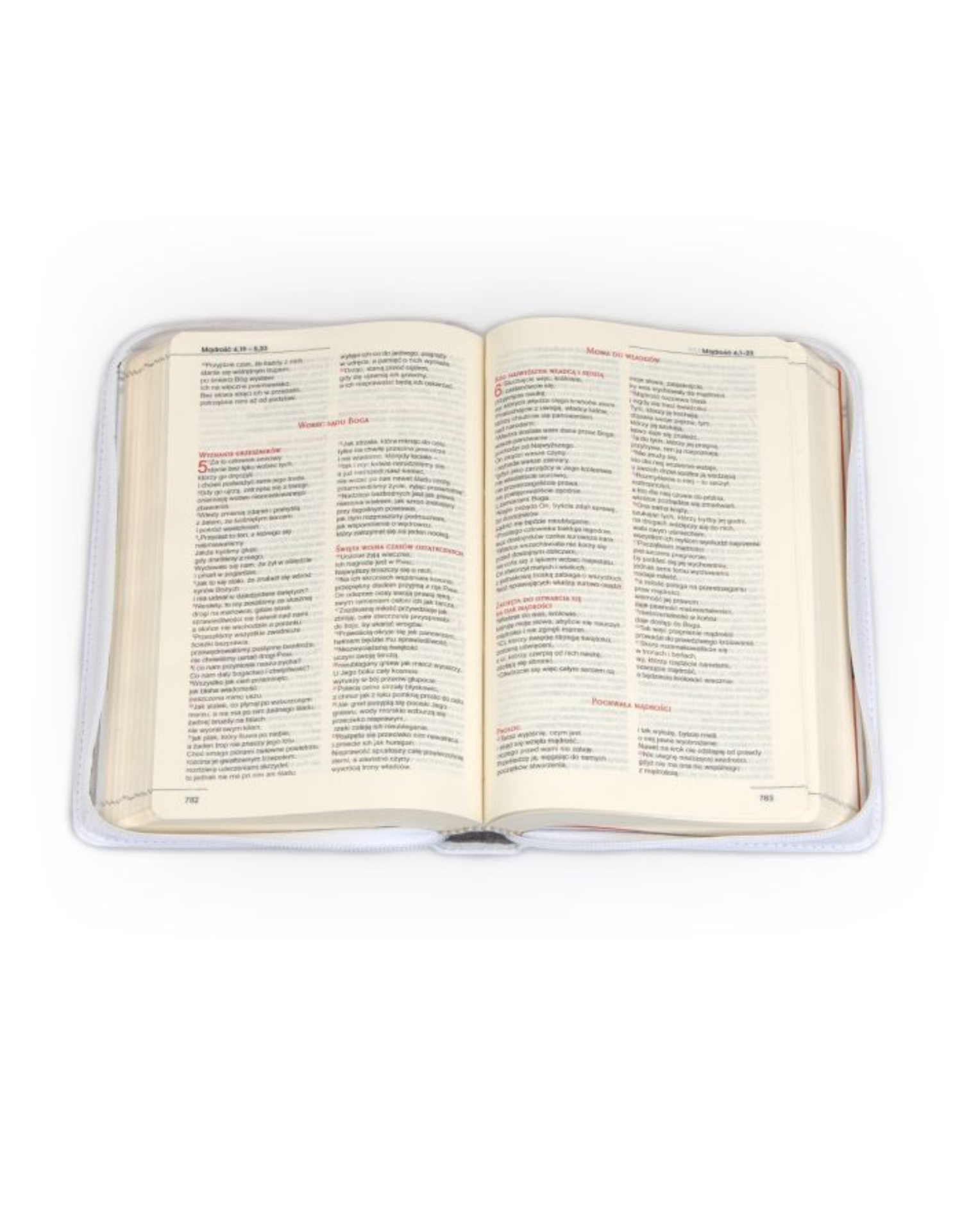 Biblia "z rybką" - oprawa biała z suwakiem - obrazek 4